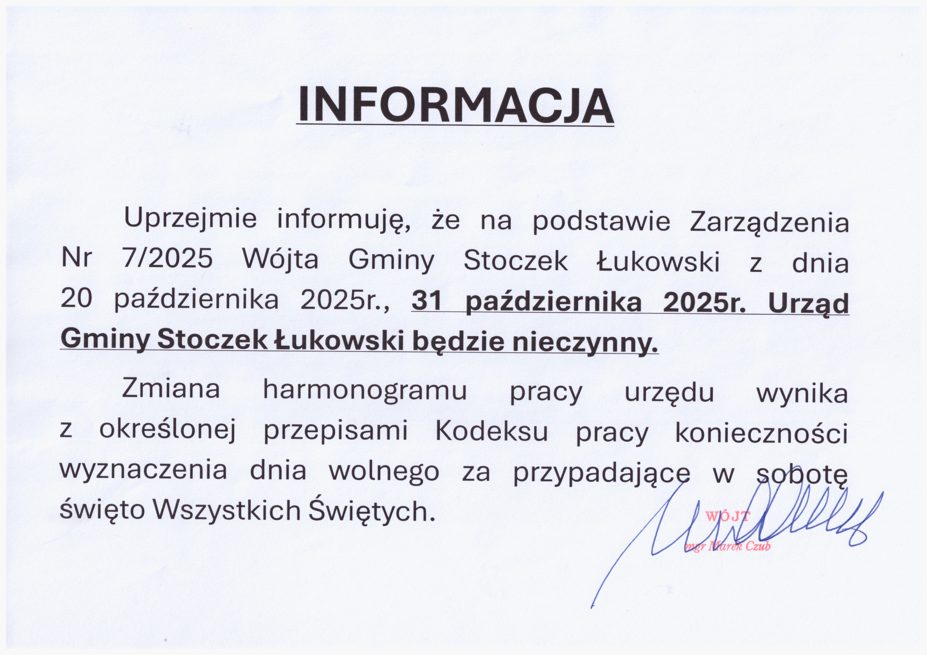 ogłoszenie