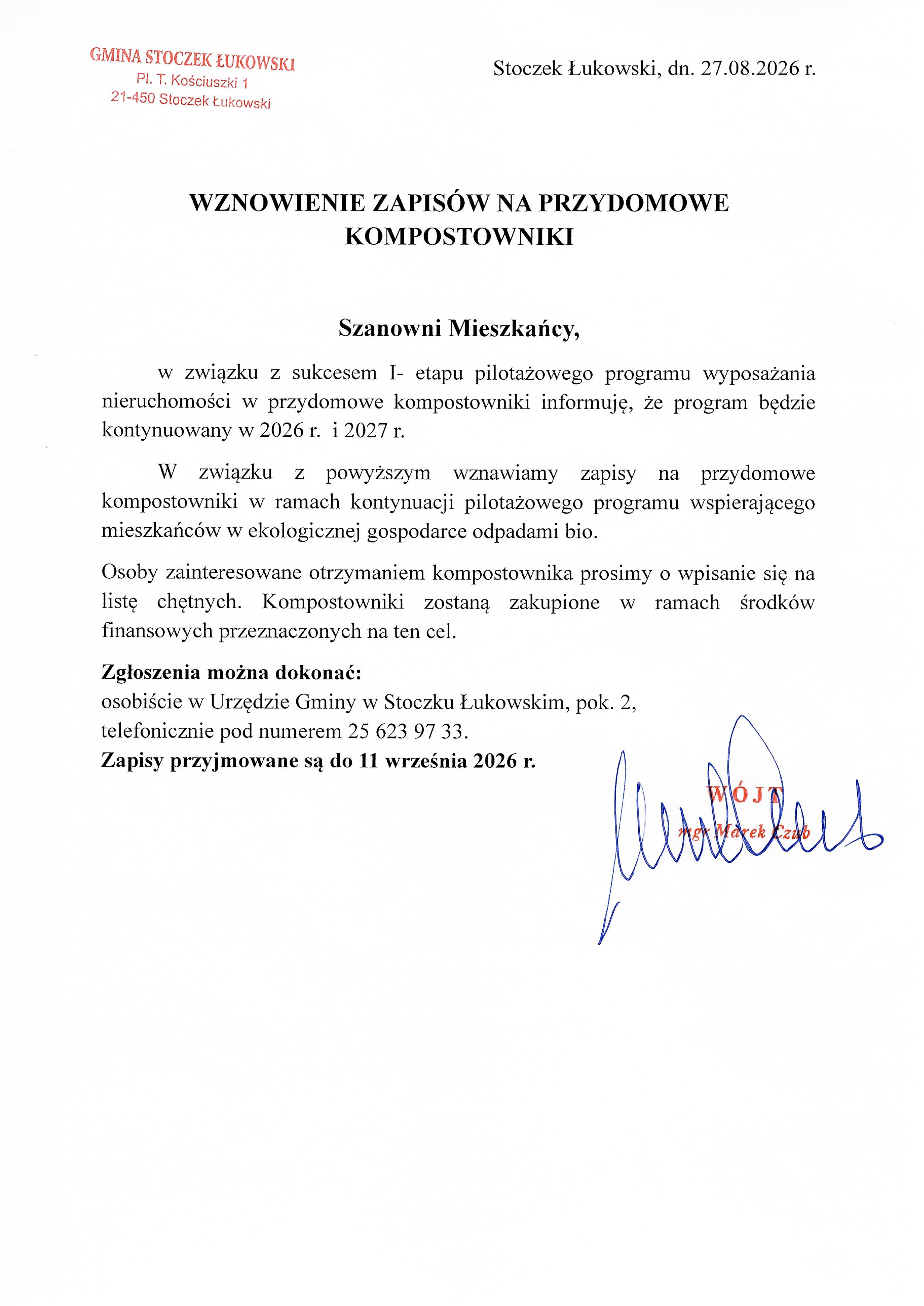 ogłoszenie